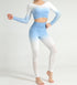 the keeper graduated colour legging & long sleeve top SET Blue